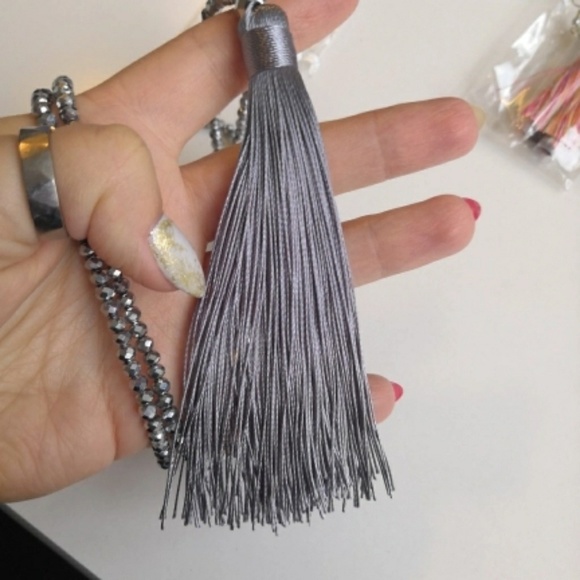 Long Tassel Necklace - Picture 2 of 5